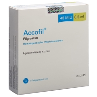 Accofil Inj Lös 480 мкг/0,5 мл попередньо заповнені шприци 5 х 0,5 мл