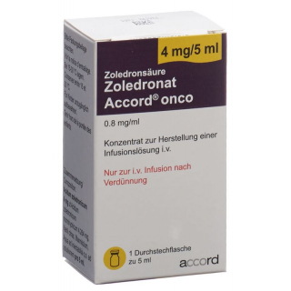 Zoledronat Accord Onco Infusionskonzentrat 4mg/5ml Durchstechflasche