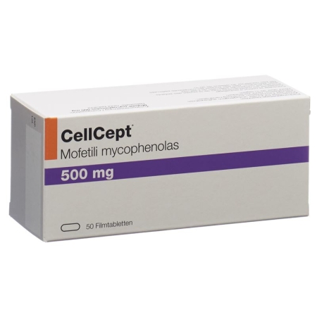 CellCept (PI) плівка таблетки 500 мг 50 шт