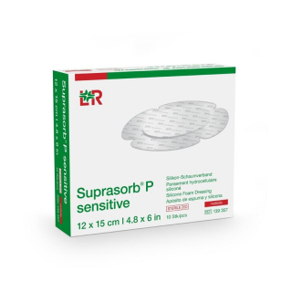 Suprasorb P Sensitive Border Multis 12x15cm 10 Stück