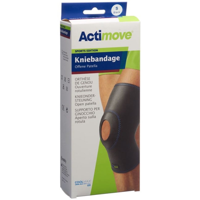 Колінна підтримка Actimove Sport S з відкритою колінною чашечкою