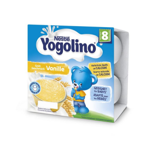 Nestle Yogolino Geschm Vanille 8m (neu) 4x 100g