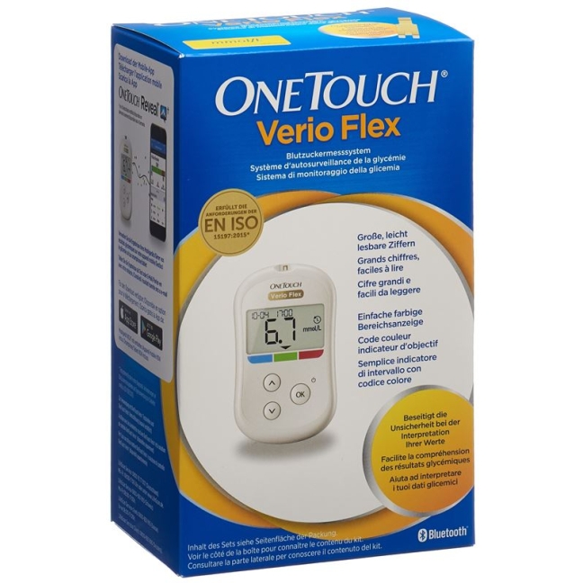 Набір системи вимірювання глюкози крові One Touch Verio Flex ммоль/л