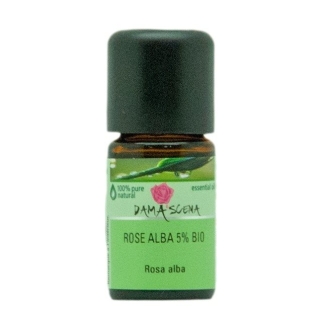 Damascena Rose Alba 5% Ätherisches Öl Weingeist Bio 5ml