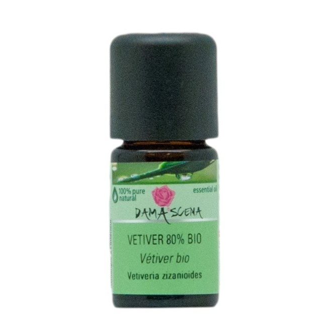 Damascena Vetiver 80% ефірна олія у винному спирті органічний 5 мл