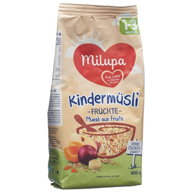 Мюслі Milupa дитячі фрукти 400 г