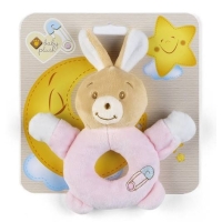 Плюшеве брязкальце кролик BABYCARE 14 см Плюшеве брязкальце кролик BABYCARE 14 см