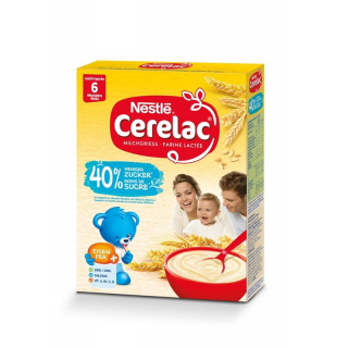 Каша NESTLE CERELAC молочная -40% сахар 6М