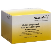 Willi Fox Drug Test Multi 6 Drugs Urine Drop Test 10 шт Willi Fox Drug Test Multi 6 Drugs Urine Drop Test 10 шт