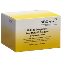 Willi Fox Drug Test Multi 10 Drugs Urine Drop Test 10 шт