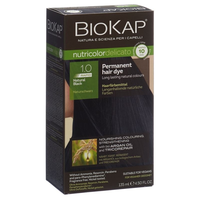 Biokap Nutricolor Delicato Rapid Natural Black 135 мл