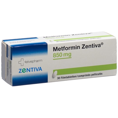 Metformin Zentiva Filmtabl 850 мг 30 шт