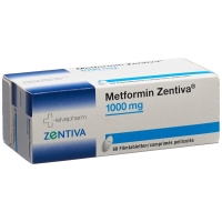Metformin Zentiva Filmtabl 1000 мг 60 шт Metformin Zentiva Filmtabl 1000 мг 60 шт