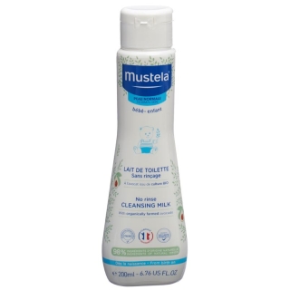 Mustela очищаюче молочко для нормальної шкіри без змивання Fl 200 мл