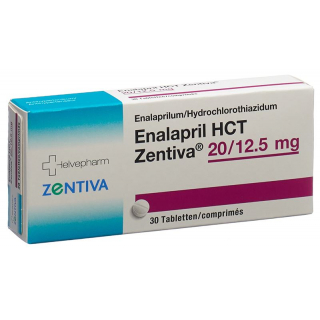 Эналаприл HCT Зентива таблетки 20/12,5 мг 30 шт.