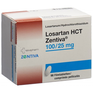 Losartan HCT Zentiva Filmtabletten 100/25mg 98 Stück