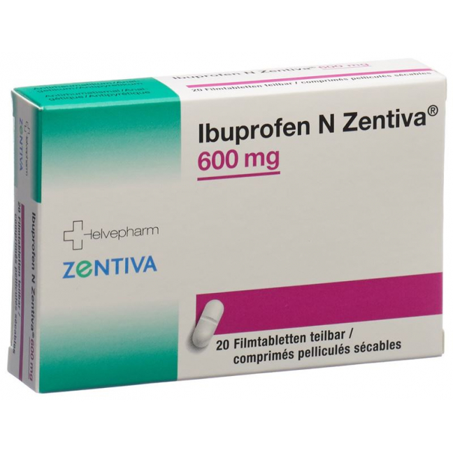 Ibuprofen N Zentiva Filmtabletten 600mg 20 Stück