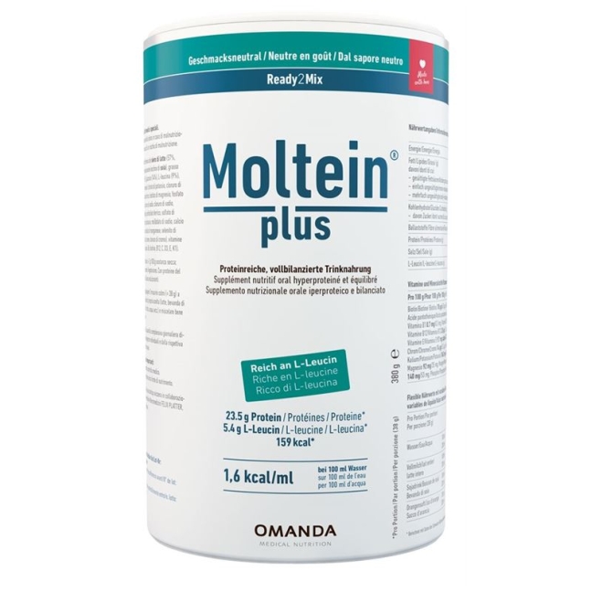 Moltein PLUS Ready2Mix Unflavoured Ds 380 г