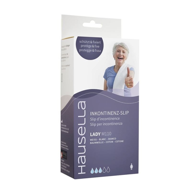 Труси при нетриманні Hausella Lady M110 XXL білі з бавовни