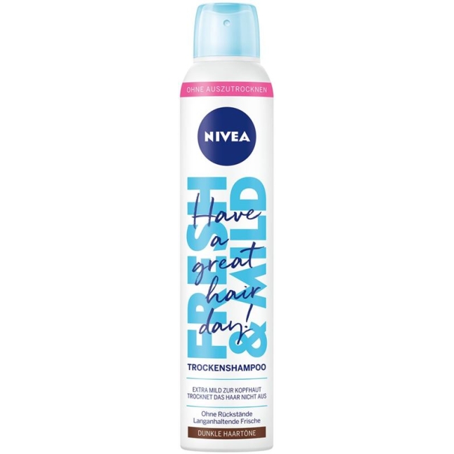Сухий шампунь для темного волосся Nivea Fresh & Mild 200 мл