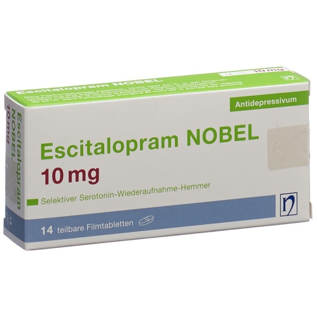 Escitalopram Nobel Filmtabletten 10mg 14 Stück