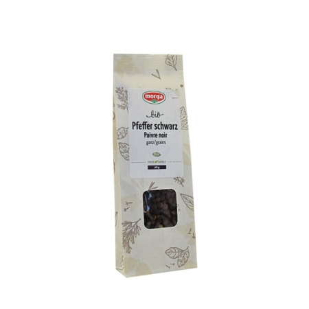 Morga spice black pepper цілий органічний пакетик 60 г