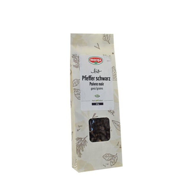 Morga spice black pepper цілий органічний пакетик 60 г
