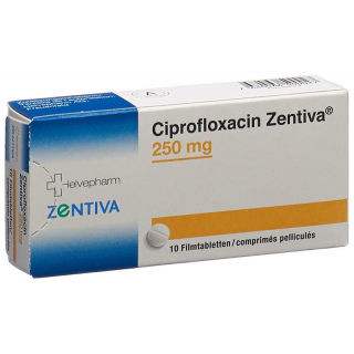 Ciprofloxacin Zentiva Filmtabletten 250mg 10 Stück