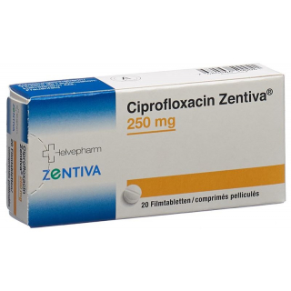 Ciprofloxacin Zentiva Filmtabletten 250mg 20 Stück