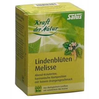 Органический пакетик чая Salus Lime Blossom с лимонной мятой, 15 шт.