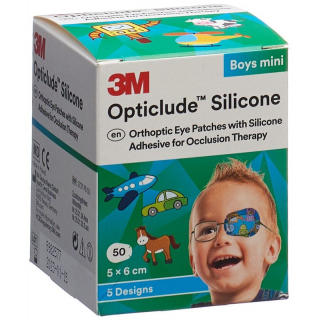 3M Opticlude Sil Augenv 5x6cm Mini Boys (n) 50 Stück