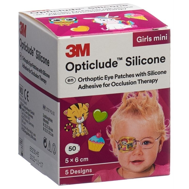 Силіконова пов'язка для очей 3M Opticlude 5x6cm Mini Girls 50 шт