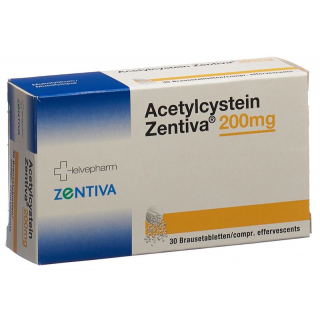 Ацетилцистеин Зентива шипучие таблетки 200мг 30шт.