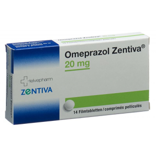 Омепразол Зентива таблетки, покрытые пленочной оболочкой 20 мг 14 шт.
