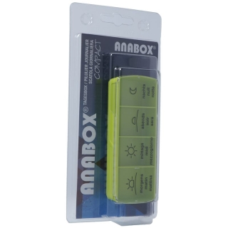 Anabox Medidispenser compact day box зелений 4 відділення в блістері д