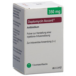Даптомицин Аккорд сухое вещество, флакон 350 мг