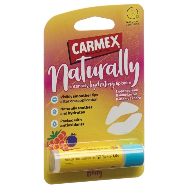 Carmex Lippenbalsam Naturally Berry Stick 4.25g