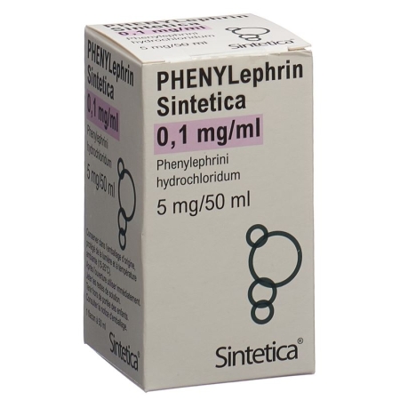 Phenylephrine Sintetica 0,1 мг/мл у флаконі 50 мл