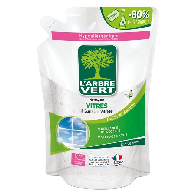 L&#39;Arbre Vert Refill Eco Glass Cleaner Fr 740 мл