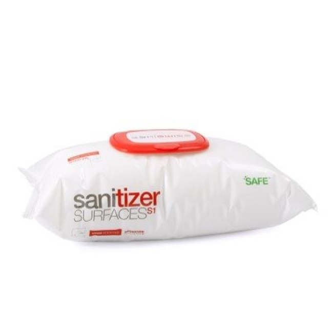 Saniswiss Sanitizer Surfaces S1 Wipes 100 шт