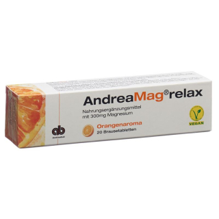 Andreamag Relax шипучие таблетки со вкусом апельсина, 20 шт.