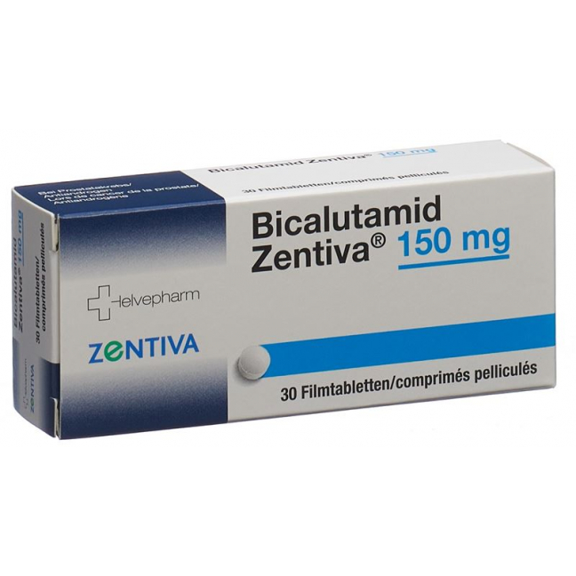 Бикалутамид Зентива, таблетки, покрытые пленочной оболочкой, 150 мг, 30 шт.