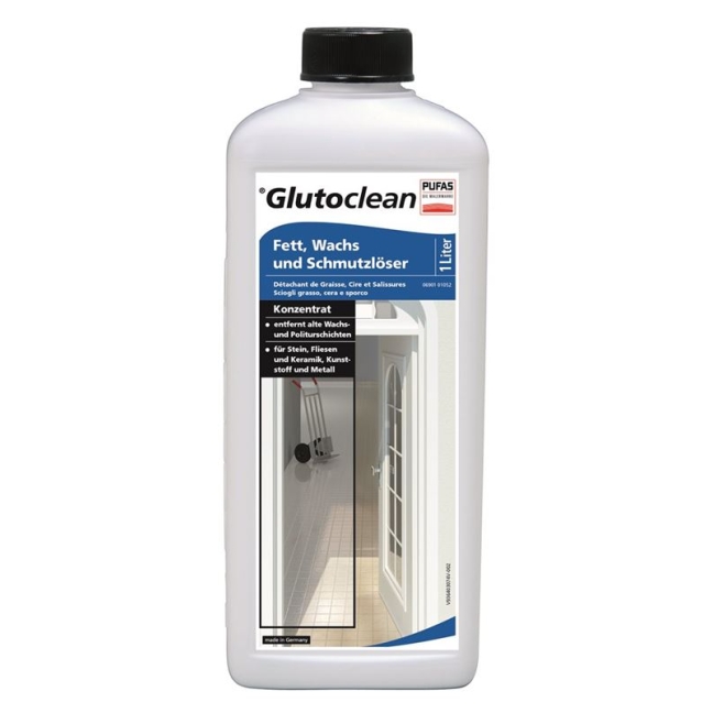 Мастило Glutoclean, віск + пляшка для видалення бруду 1л