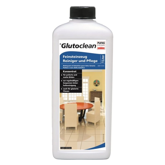 Пляшка для чищення керамограніта Glutoclean 1л