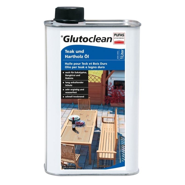 Пляшка для масла Glutoclean з тика та листяної деревини 1л