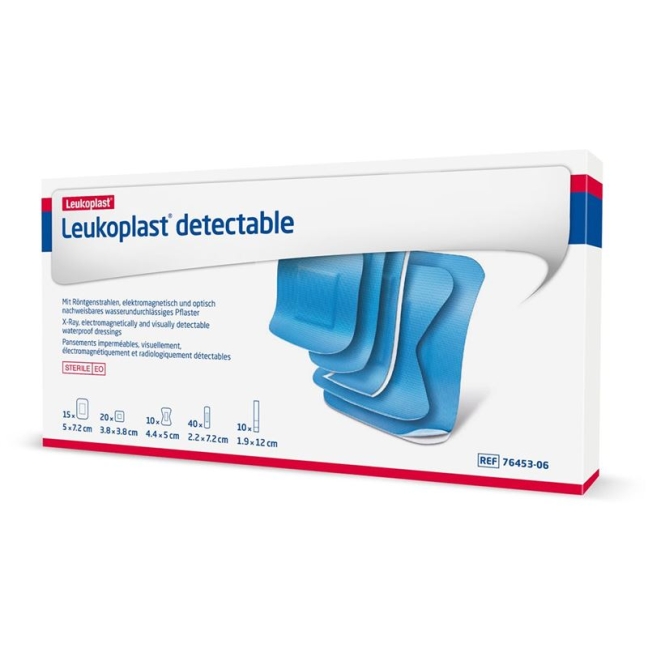 Leukoplast Detectable 5 розмірів 95 шт