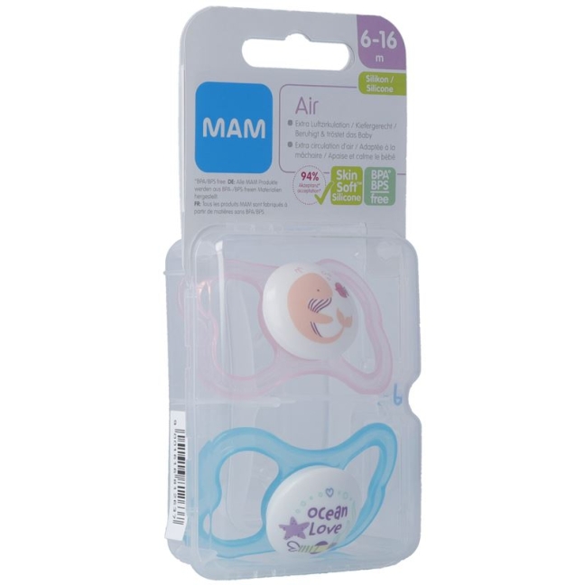 MAM Air Nuggi Sili 6-16m Girl