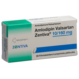 Амлодипин Валсартан Зентива таблетки, покрытые пленочной оболочкой 10/160 28 шт.
