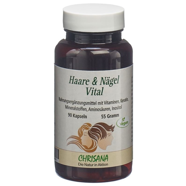 Chrisana Hair &amp; Nails Vital Capsules Tin 90 шт