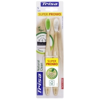 TRISA Natural Clean дерев&#39;яна зубна щітка soft DUO